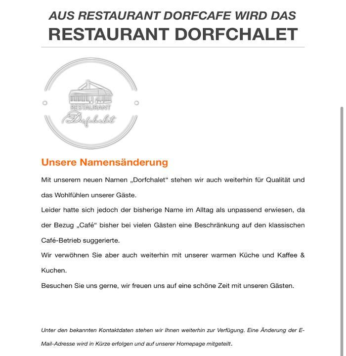 Restaurant Dorfcafé