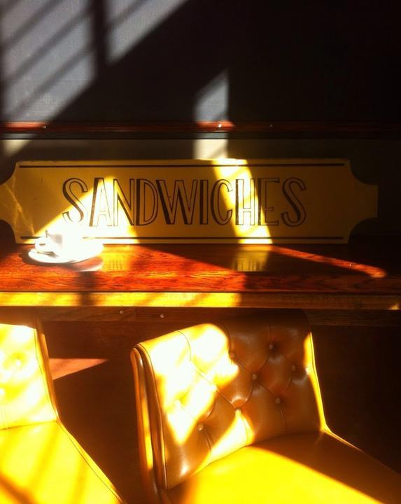 This is hip 'coffee ' n ' shoeshine