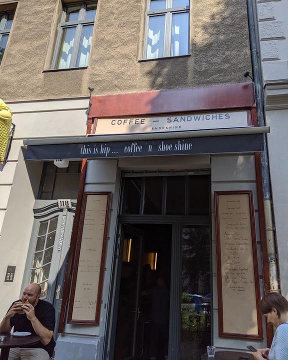 This is hip 'coffee ' n ' shoeshine