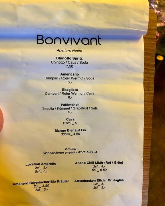 Bonvivant Cocktail Bistro