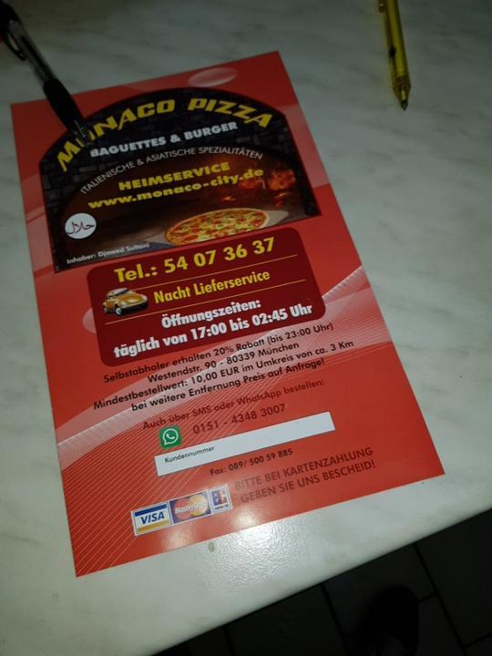 Monaco Pizza Baguette