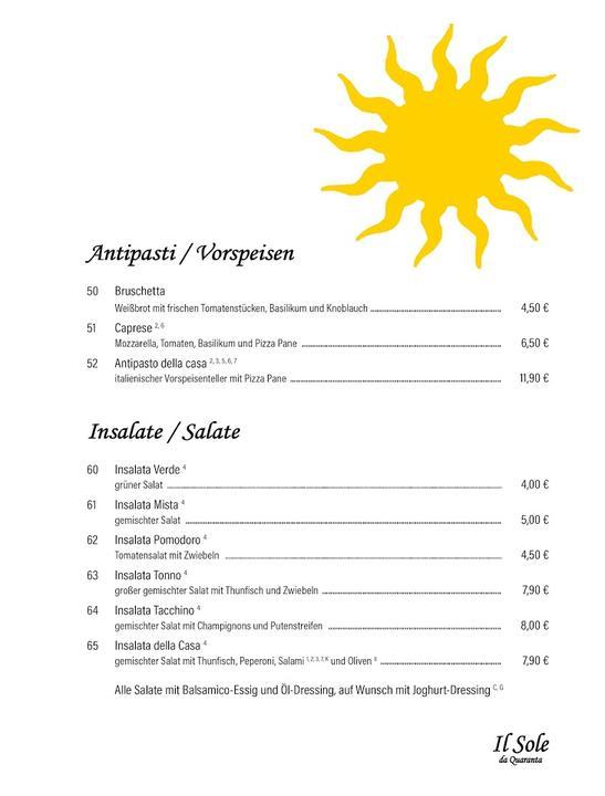 Ristorante Pizzeria Il Sole Da Quaranta