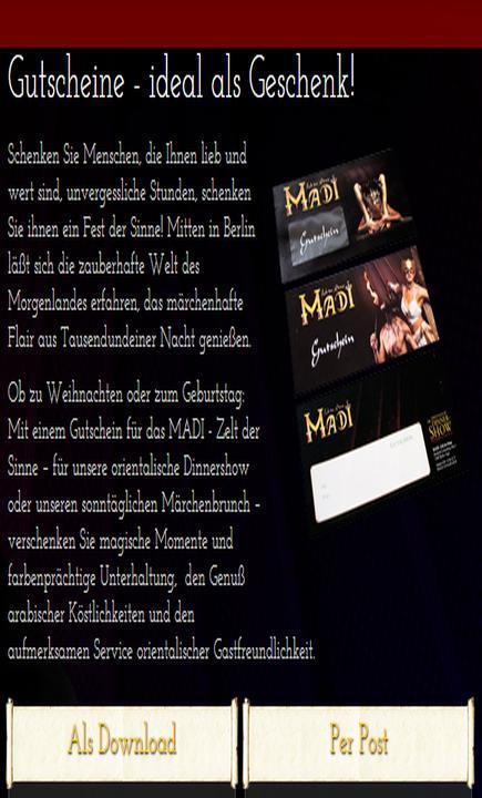 Madi - Zelt der Sinne