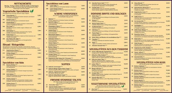 Ganesha Indisches Tandoori Restaurant Haus des Handwerks & Bar
