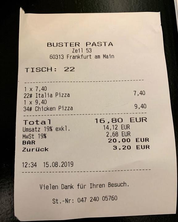 Buster Pasta