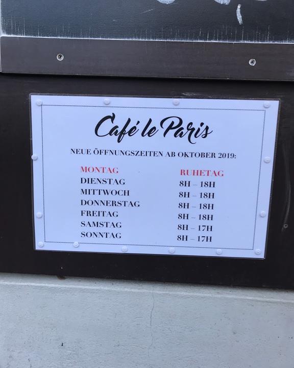 Cafe Le Paris