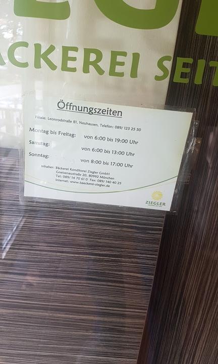 Backerei Konditorei Ziegler Gmbh