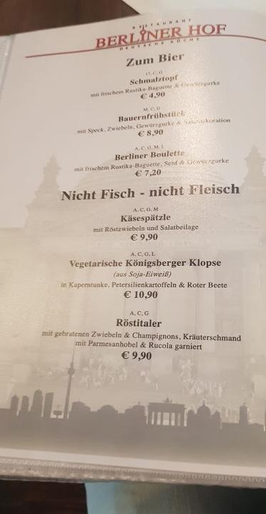 Restaurant Berliner Hof