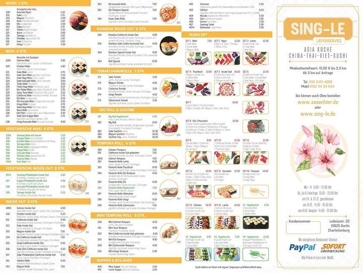 Sing-Le Lieferservice