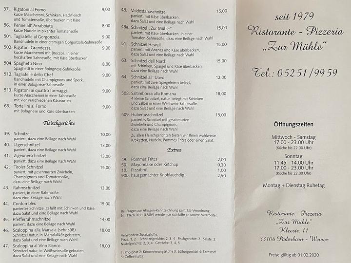 Pizzeria Zur Muhle