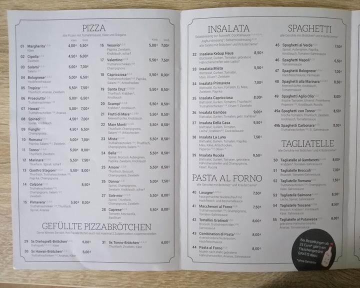 Reilingen pizzeria KEBAP HAUS
