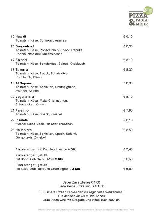 Giuse's Pizza, Pasta und mehr