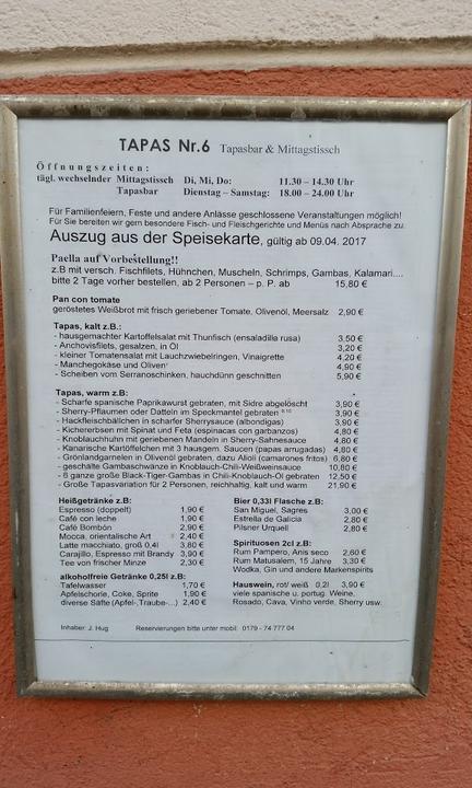Tapas Nr. 6
