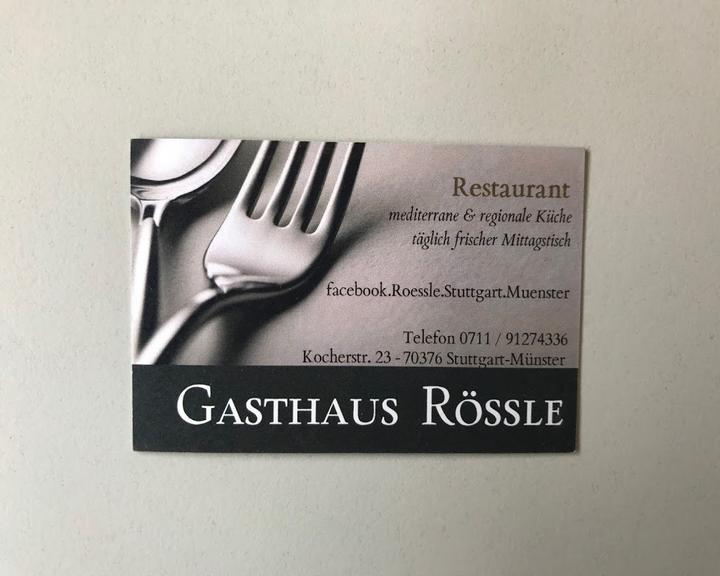Rossle Gasthaus in Stuttgart Munster