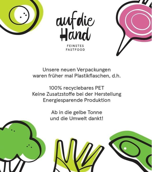 Auf die Hand
